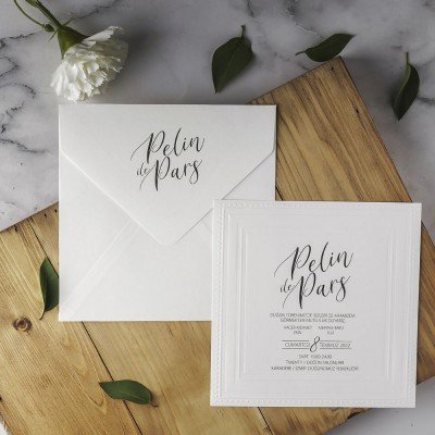 Düğün - Nişan Davetiyesi Eko Polen 40213